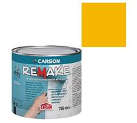 Colorificio Carson Remake Smalto Monocomponente All'Acqua Per Pavimenti E Rivestimenti Piastrelle Gres Additivo Incluso 750 Ml (Ral 1021 Giallo navone)