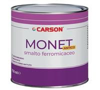 Colorificio Carson SMALTO PER FERRO FERROMICACEO ANTICORROSIVO Effetto Antichizzato FORTE ADERENZA (750 ML, GRIGIO SCURO)
