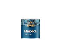 COLORIFICIO PARTENOPEO King Smalto Sopraffino a Solvente MAIOLICA,per ambienti marini e montani,per esterni ed interni,per ferro, legno, leghe leggere, lamiere zincate e muri (BIANCO OPACO, 375ml)