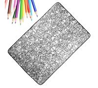 Coloring Blanket - DIY Washable Sofa Throw, Art Craft Coloring Blanket for Kids and Adults | Interactive Craft Blankets for Boys Girls Families Preschools Birthday Holiday | Home Decoration for Living