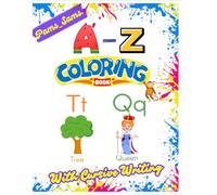 Coloring Book A-Z fun plus cursive writing