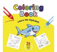 Coloring Book, alphabetically ordered animal: Educational, a simple coloring book where you can learn the alphabet, with animals