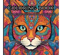 Coloring Book: Animal Portraits to Color and Unwind