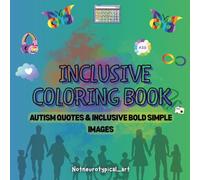 Coloring book Autism Inclusive: Bold and Simple