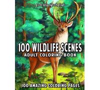 Coloring Book Cafe 100 Wildlife Scenes (Tascabile)