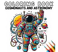 Coloring Book - Cosmonauts and Astronomy