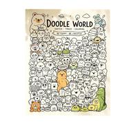Coloring Book, Creative Cartoon Doodle Drawing Cute Tracing Art for Stress