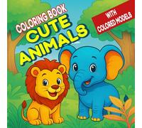 coloring book cut animals
