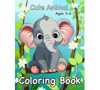 COLORING BOOK CUTE ANIMAL: PERFECT FOR KIDS AGES 3-6 WHIT BIG , SIMPLE DESIGNS