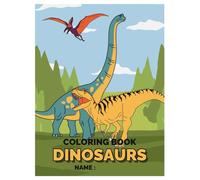Coloring book Dinosaurs: Big, Friendly Dinosaurs for coloring