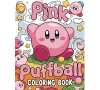 coloring book: Encourage Creativity with One-Sided JUMBO Color Pink puffball Pages for Children Kids