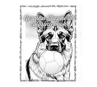 coloring book for adults-German Shepherd