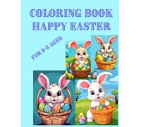Coloring Book for children, age 3-6, Happy Easter