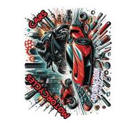 Coloring book for children: Cars and motorcycles