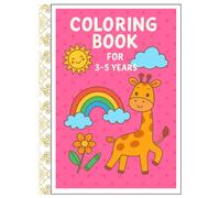 Coloring Book For Kids 3-5 years: Land Animals