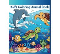 coloring book for kids ages 4-8: let's color and learn, for kids 4=8, easy and bold design