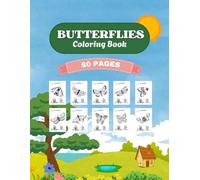 COLORING BOOK FOR KIDS: Butterflies Coloring Book , 8.5"x11", 10 Pages x 8 Sets = 80 Pages