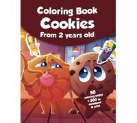 Coloring book for kids - Cookies (from 2 years old): 50 coloring pages + 500 to download & print!