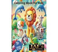 Coloring Book for Kids: Each image has a real color photo at the bottom