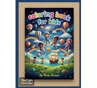 Coloring book for kids: Fun and Easy Coloring Pages with Space, Pirate Ships, Hot Air Balloons, Fish, Cars, and Cute Adventures