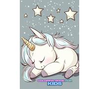 Coloring book for kids: Magical coloring book for children unicorn creativity fantasy rainbow blank back pages