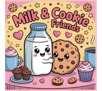 Coloring Book for Kids Milk and Cookie Friends: A Sweet and Cozy Coloring Book for Kids Ages 4 to 8