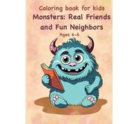 Coloring book for kids Monsters real friends and fun neighbors