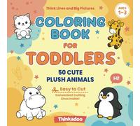 Coloring Book for Toddlers Ages 1-3: 50 Cute Animals with Thick Lines, Simple Drawings, and Big Pictures | Fun and Easy for Kids