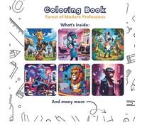 Coloring Book: Forest of Modern Professions: A Fun and Educational Coloring Adventure Through Today's Coolest Jobs - For Kids Ages 4-15