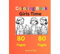 Coloring Book Girls Time: Girls Coloring Book