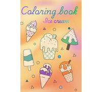 Coloring book ice cream
