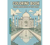 Coloring Book - Iconic Monuments of the World: 8.5' X 11' - Large Format