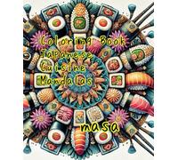 Coloring Book Japanese Cuisine Mandalas