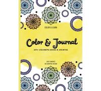 Coloring Book & Journal: 2in1 Book with Prompts