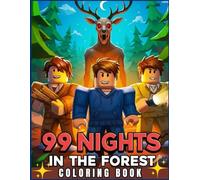 Coloring Book: JUMBO Drawing Pages and Iconic Scenes Of Characters for Kids Ages 4-8 99 Nights in the Forest Mystery 8-12