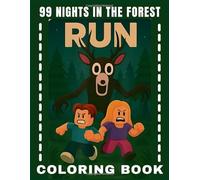 Coloring Book: JUMBO Drawing Pages for Kids Ages 4-8 and Iconic Scenes 99 Nights in the Forest 8-12 Of Characters Mystery
