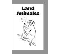 Coloring book: Land Animales