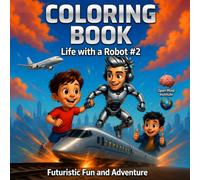Coloring Book Life With a Robot #2. Children Ages 4+: Unwind and have a fun-Filled Robot Adventures