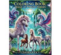Coloring book Magic of Winged Horses