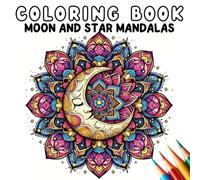 Coloring Book - Moon and star mandalas