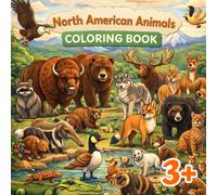 Coloring Book - North American Animals: Travel Edition
