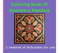 Coloring book of Geometry Mandala