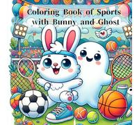Coloring Book of Sports with Bunny and Ghost