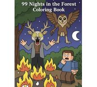 Coloring Book: Premium Jumbo Illustration Pages Featuring Beloved Characters and Signature Scenes in 99 Nights in the Forest for Kids Ages