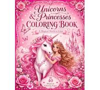 coloring book: Princess and unicorn coloring book