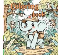 Coloring Book - Relaxing 40 Fun & Stress-Relieving Pages | 8.5x8.5 Inch for Adults & Kids | Boost Creativity, Mindfulness & Anxiety Relief