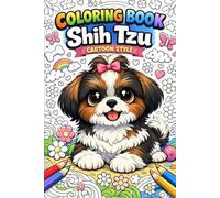 Coloring Book Shih Tzu: Cartonn Style