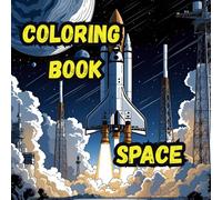 Coloring Book- Space: perfectly sized at 8.5" x 8.5" and packed with 20 out-of-this-world scenes!
