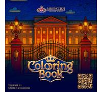 Coloring Book - United Kingdom - MR ENGLISH - Livro de Colorir para Adultos