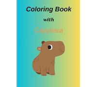 Coloring book with capybara